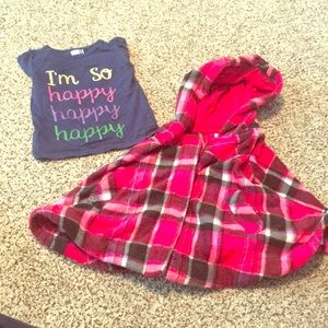 Long sleeve shirt and Poncho